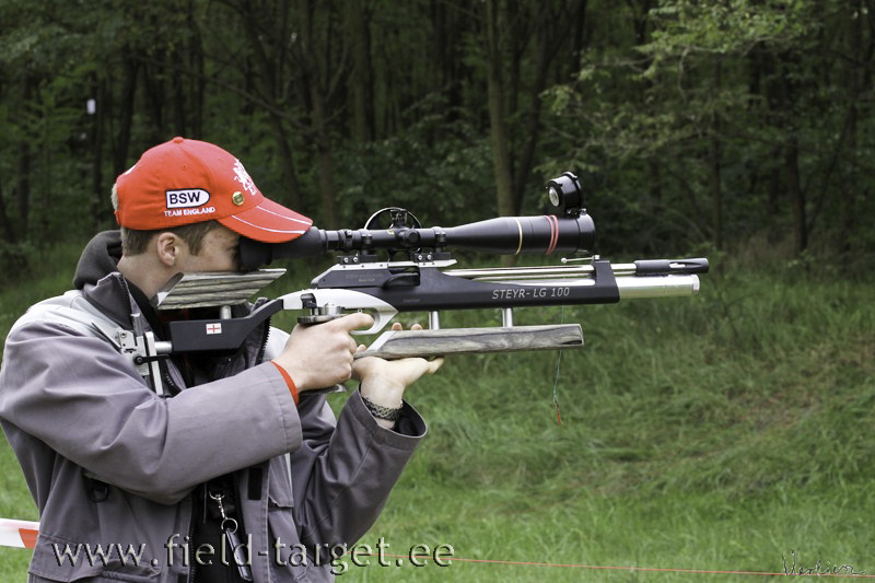 10 paremat PCP-laskurit. John Costello Inglismaalt. Steyr LG100, Leupold VX3, JSB Exact Express. 132 tabamust - 9. koht